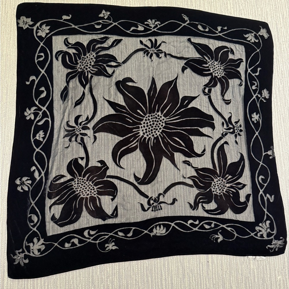 Kevin OBrien Studio Velvet Burnout Scarf